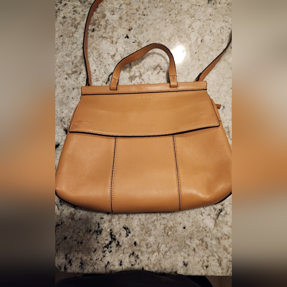 Tory Burch Block T leather satchel
